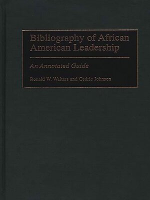 cover image of Bibliography of African American Leadership